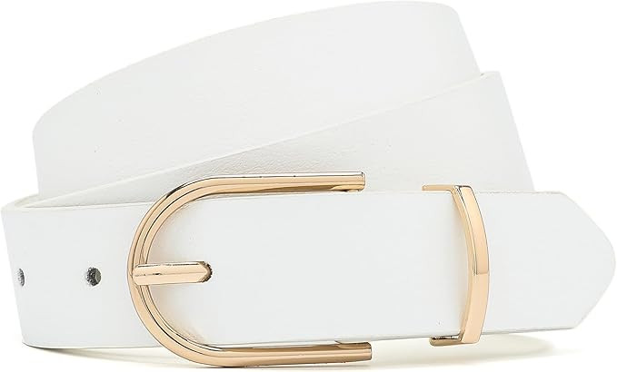 Earnda Women's Faux Leather Chic Belt for Ladies Jeans | Amazon (US)