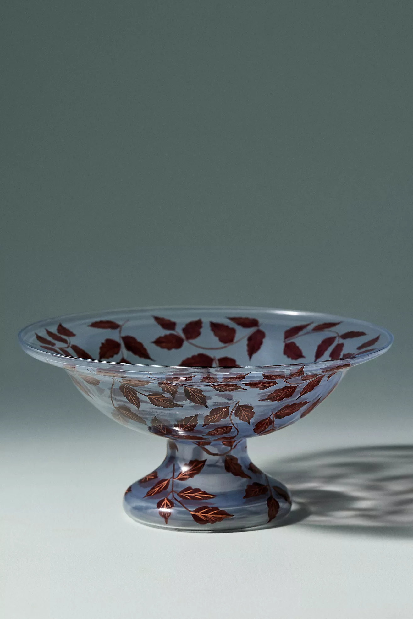 Brienne Floral Glass Vessel | Anthropologie (US)