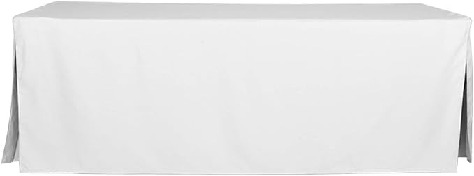 Tablevogue Machine Washable Polyester Solid Fitted Stain Resistant Table Cover Rectangular 96-inc... | Amazon (US)