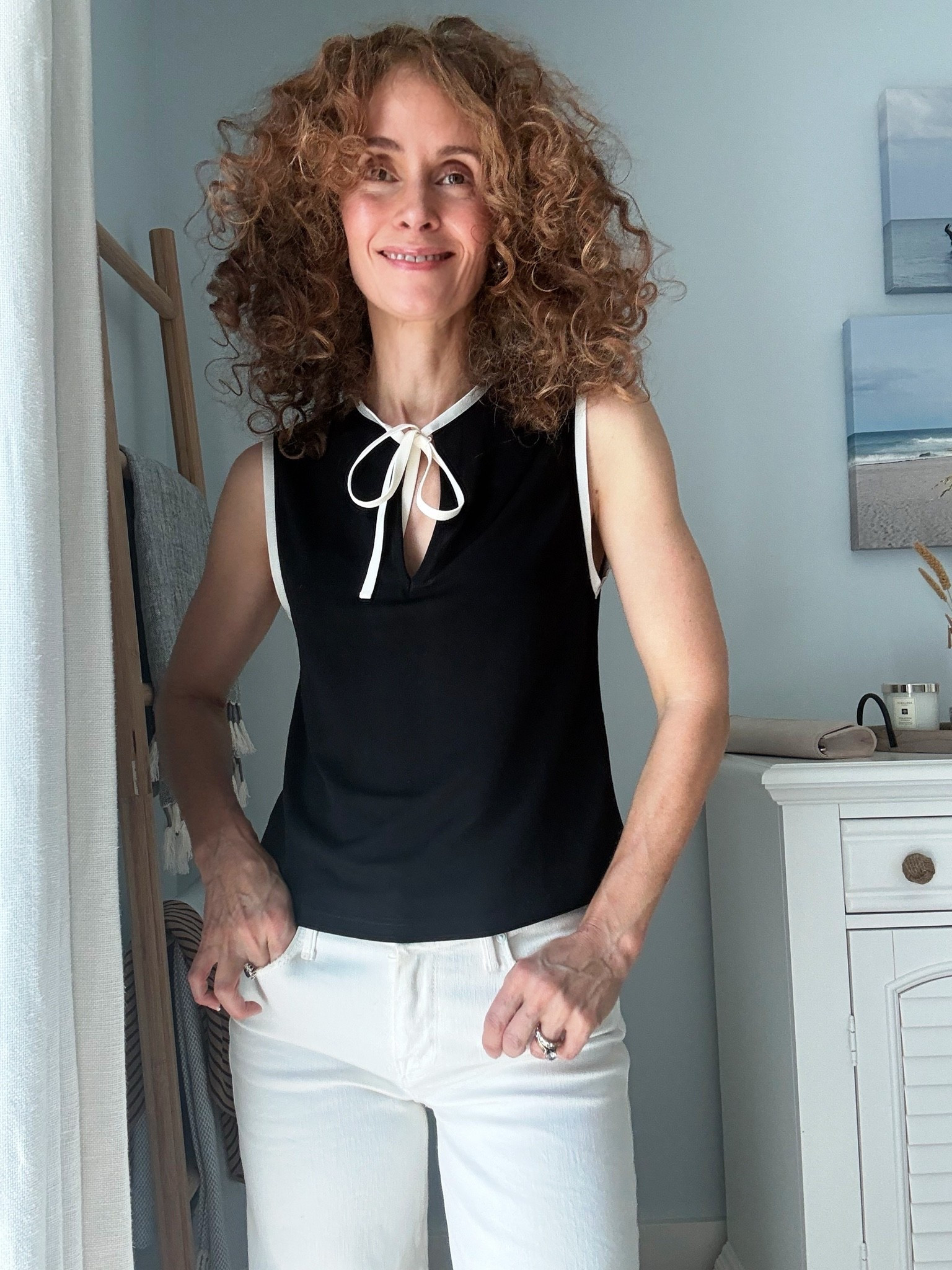 Black and white in summer too :)
#europeaninnewyork

@Madewell 
@Zappos

#LTKSeasonal