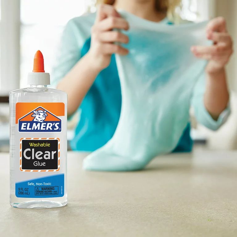 Elmer's Liquid School Glue, Clear, Washable, Great for Making Slime, 9 Ounces, 1 Count | Walmart (US)