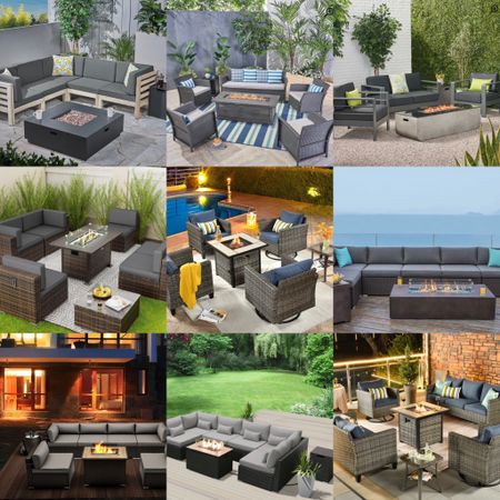 There is a magic about seating around an outdoor fire pit. #Wayday #patio #backyard #outdoorseatingwithfirepit

#LTKHoliday #LTKhome #LTKGiftGuide