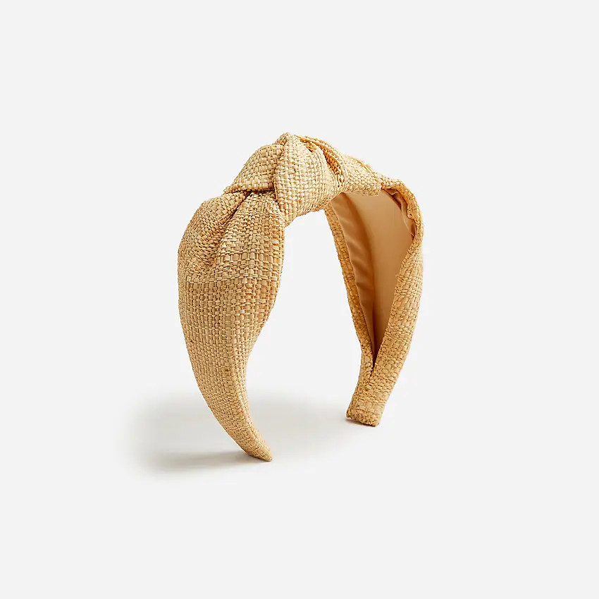 Knot headband in raffia | J. Crew US