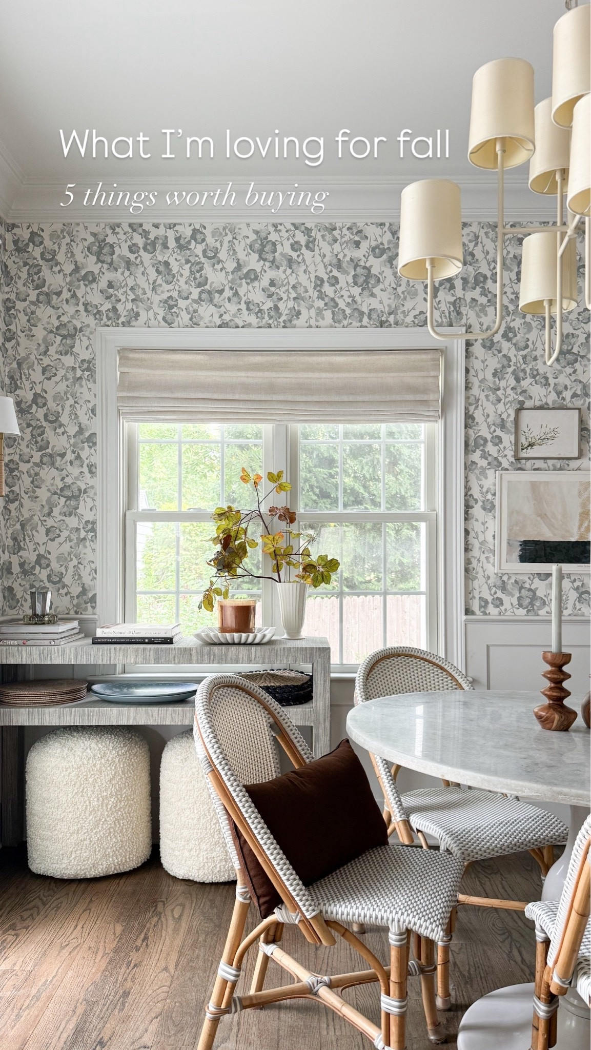 5 fall finds for your home that are worth buying right now!

The prettiest mango wood taper candle holders, boucle ottomans (the texture and color is so cozy for the cooler months!!), the most delicious smelling pumpkin candle, seasonal branches, and rich chocolate brown linen pillows 🍂

breakfast nook, Kitchen, kitchen inspo, kitchen decor, console table decor, Serena & Lily, wallpaper, girlonthehudson, neutral home, modern coastal, minted art, cozy home, fall home, fall decor, fall accessories

#LTKHome #LTKSaleAlert #LTKSeasonal