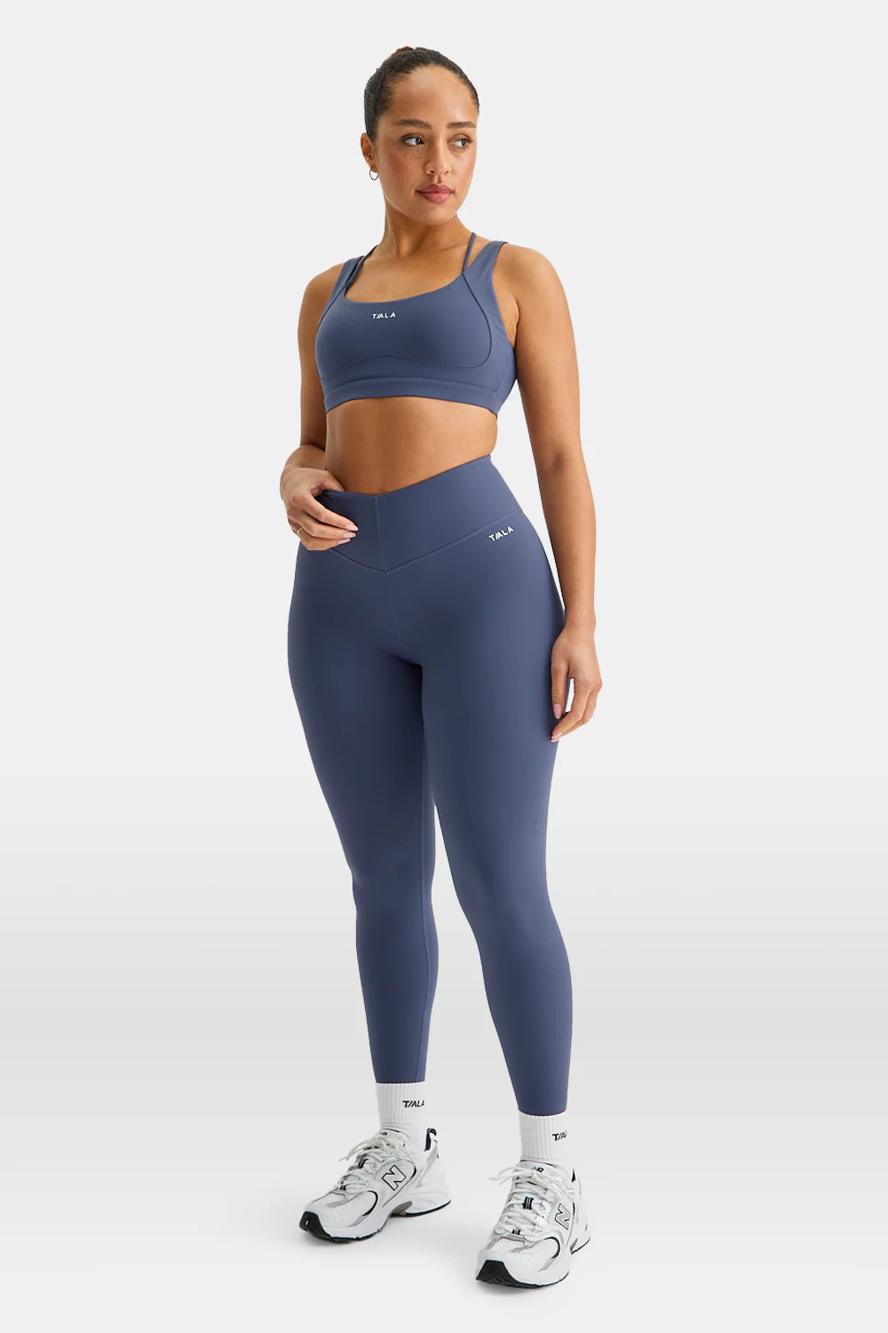 SkinLuxe V-Waist Legging - Vintage Blue | TALA (UK)