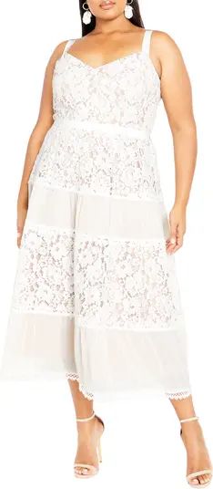 City Chic Rosalyn Sleeveless Lace Maxi Dress | Nordstrom | Nordstrom
