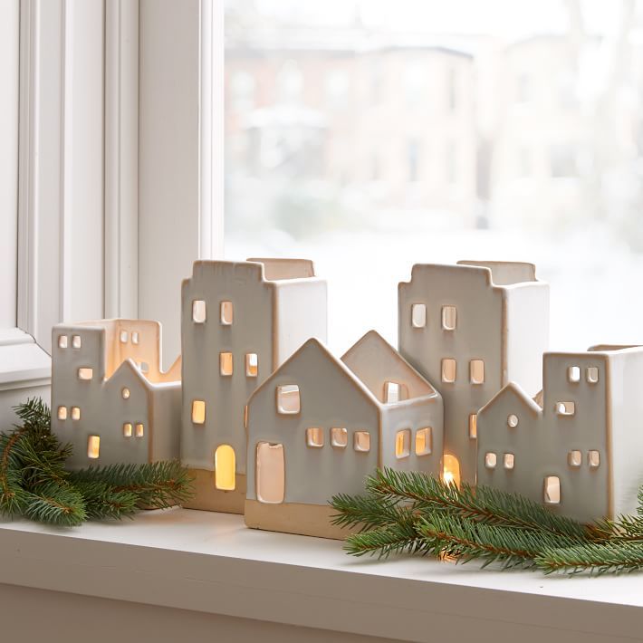 Village Tealight Candleholders | West Elm (US)