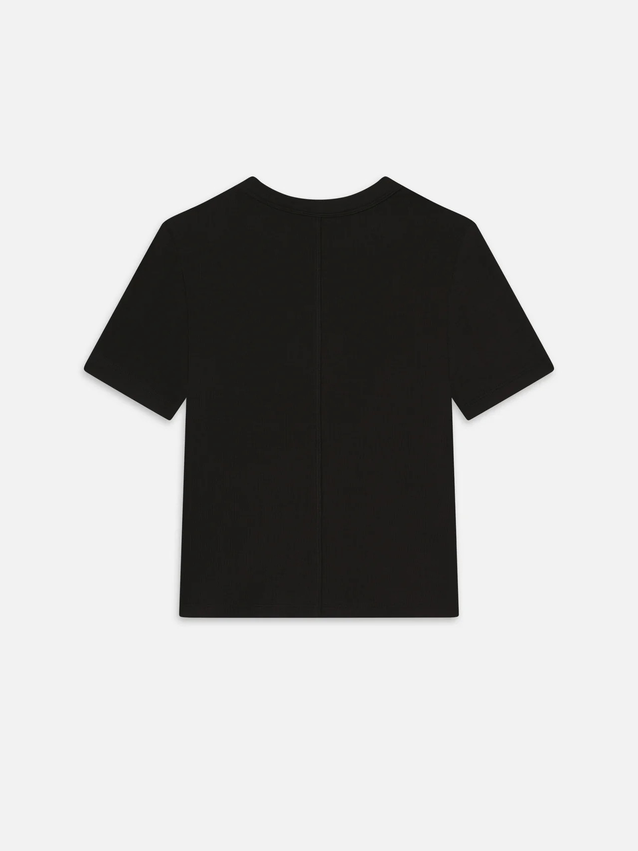 THE RIB BABY TEE BLACK | Frame Denim