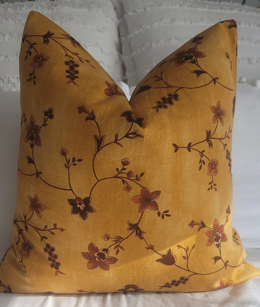 Amber Floral Fall Pillow covers. Slipcovers. Autumn Decor Pillow covers. | Etsy (US)