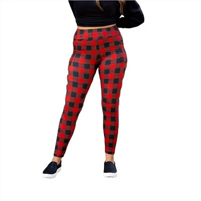 Women's Plaid Leggings - Julia Rose OS | Target