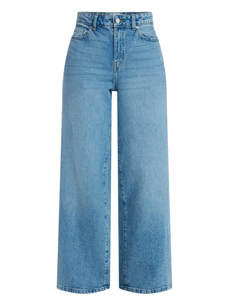 Time and Tru Women's Wide Leg Jeans, 31" Inseam, Sizes 0-20 | Walmart (US)