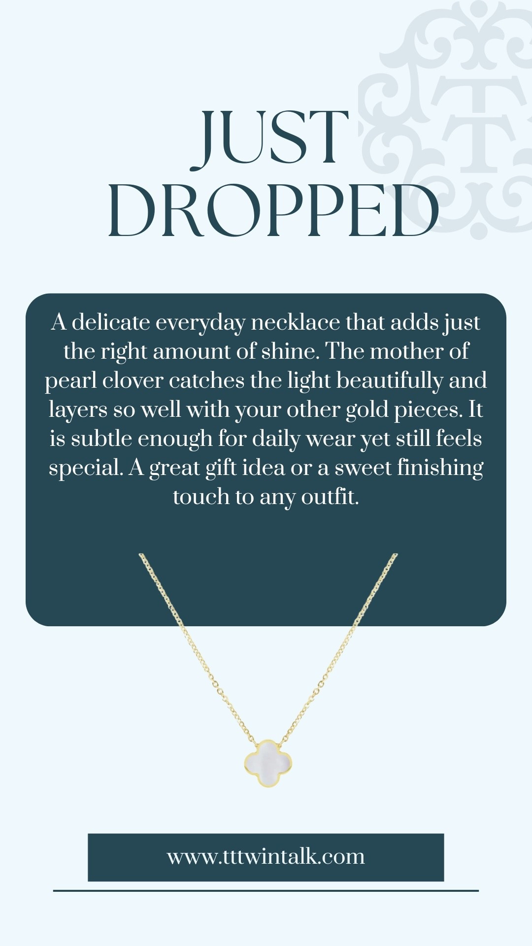 A delicate everyday necklace that adds just the right amount of shine. The mother of pearl clover catches the light beautifully and layers so well with your other gold pieces. It is subtle enough for daily wear yet still feels special. A great gift idea or a sweet finishing touch to any outfit.

#LTKHoliday #LTKGiftGuide #LTKSeasonal