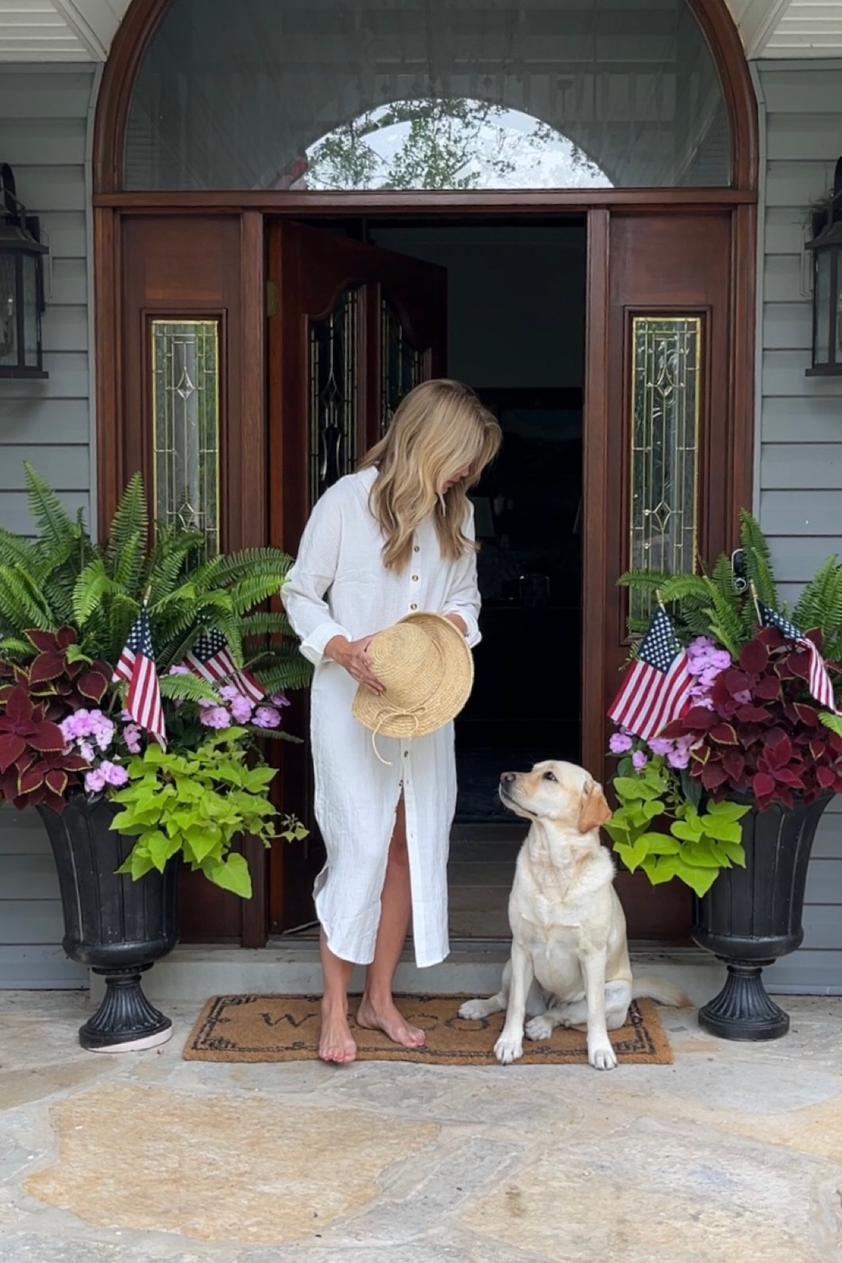 Outfit of the day for gardening and pool. This dress is under $40 and so comfortable!
#traditionalhome #preppy #coverup

#LTKhome #LTKSeasonal #LTKstyletip