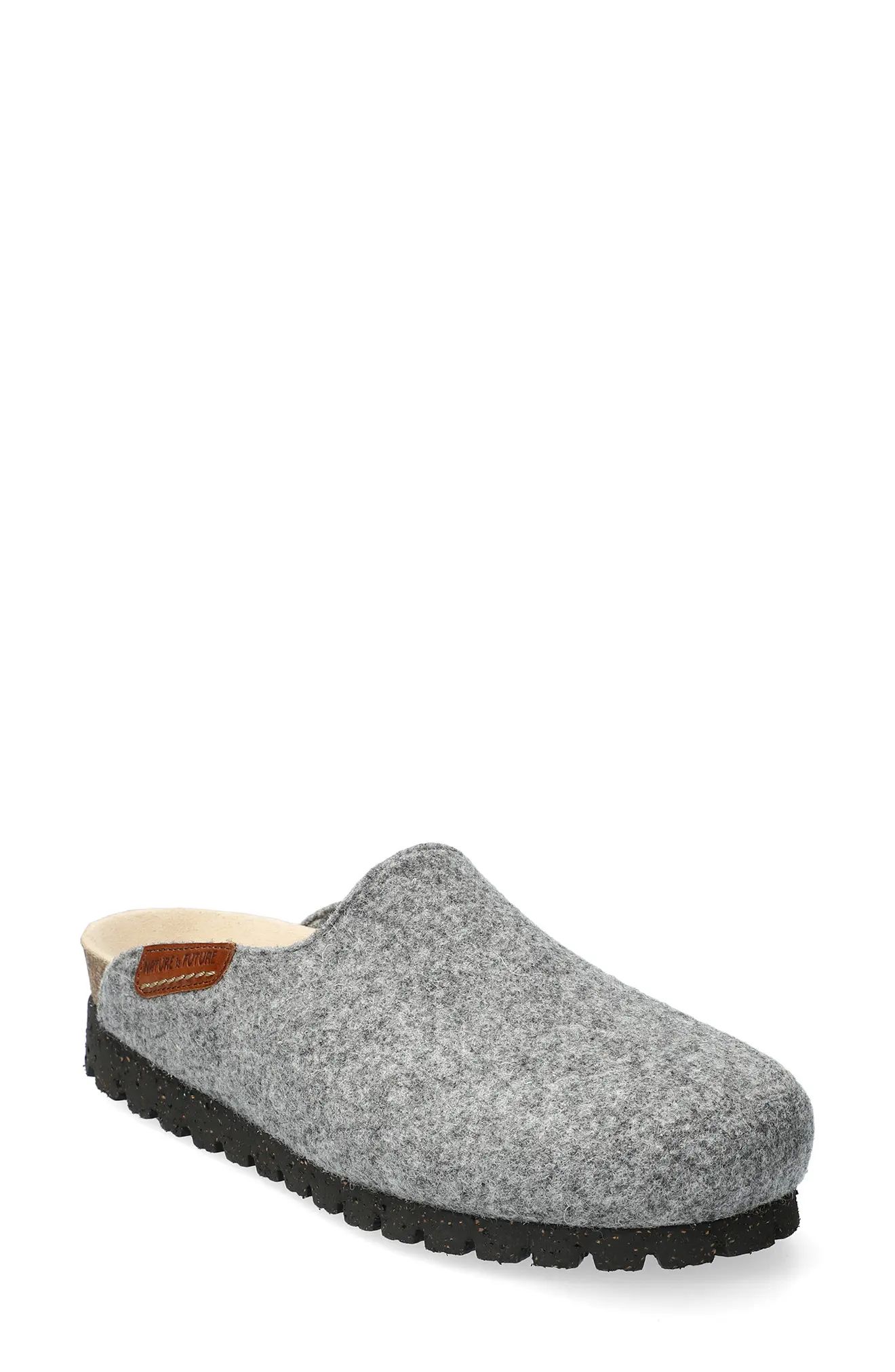Mephisto Thea Boiled Wool Clog in Grey Sweety at Nordstrom, Size 8 | Nordstrom