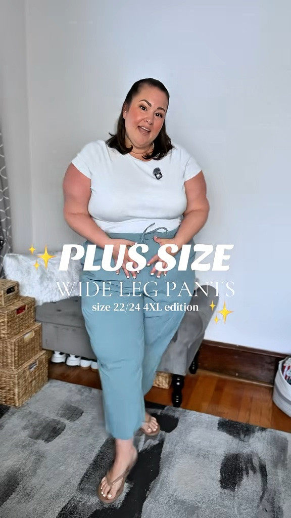 Plus size wide leg cotton pants sizes 1X-5X and come in more colors! ✨

Plus size wide leg pants 
Plus size pants

#LTKPlusSize