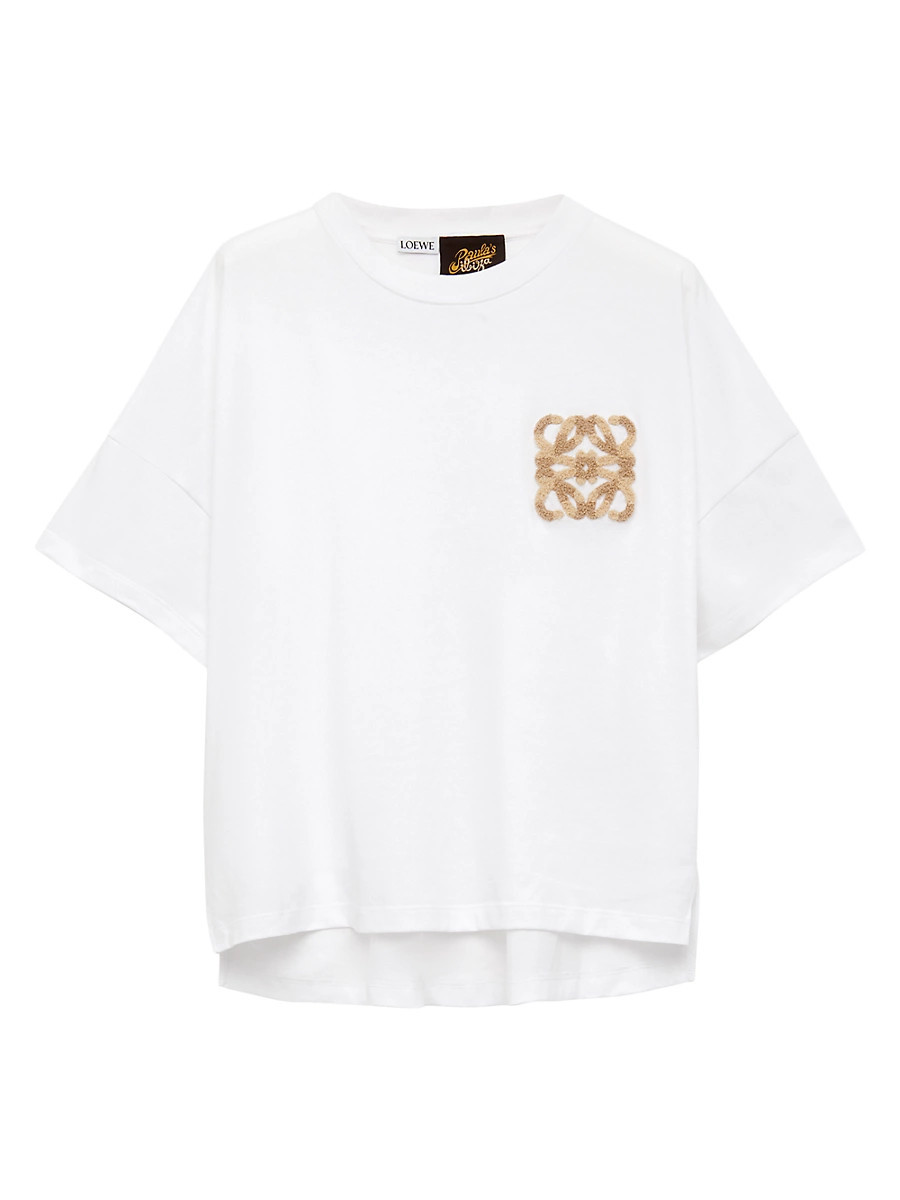Women's LOEWE x Paula's Ibiza Boxy T-Shirt - White - Size XL | Saks Fifth Avenue