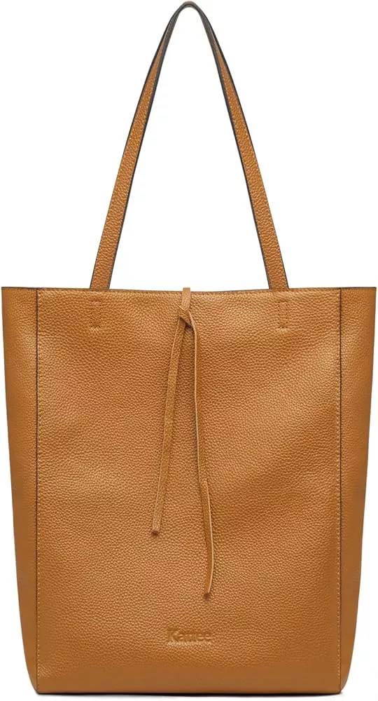  Kattee Soft Genuine Leather Tote Bags for Women Casual