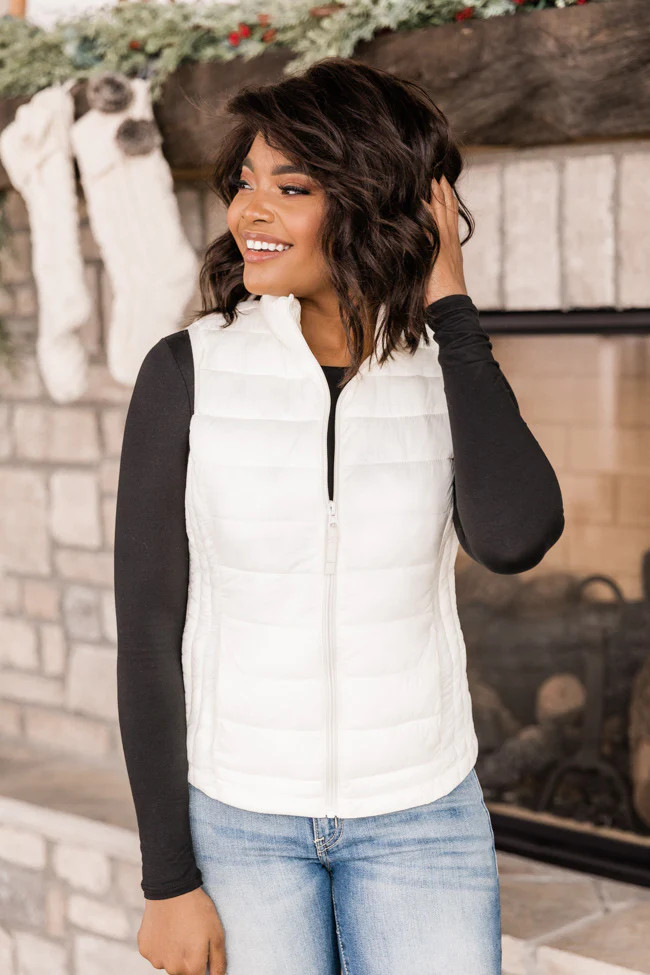 She's Brilliant Ivory Vest SALE | The Pink Lily Boutique