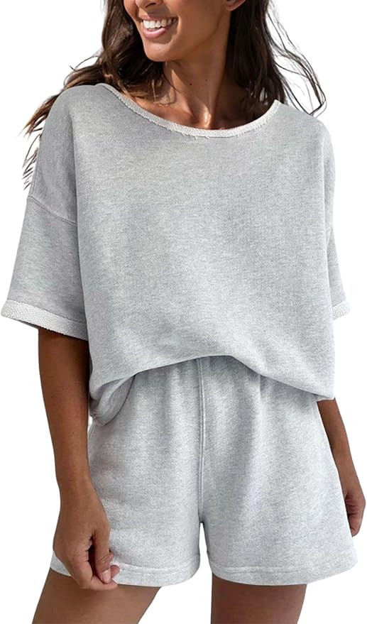 popvil Women's 2 Piece Sports Set Comfortable Casual Tracksuit | Amazon (US)