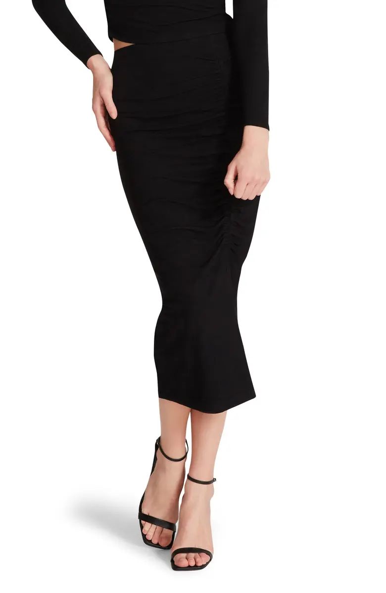 The Ruched Away High Waist Midi Skirt | Nordstrom
