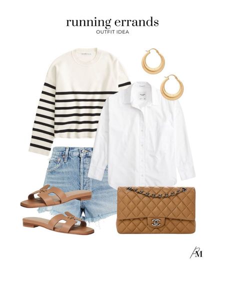 Running errands outfit idea that’s great for spring and summer! I love this striped Abercrombie sweater and classic white button up.

#LTKstyletip #LTKSeasonal #LTKbeauty