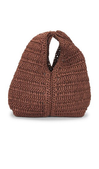 A.L.C. Simone Raffia Bag in Chocolate. | Revolve Clothing (Global)