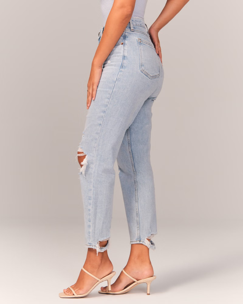 Curve Love High Rise Mom Jean | Abercrombie & Fitch (US)