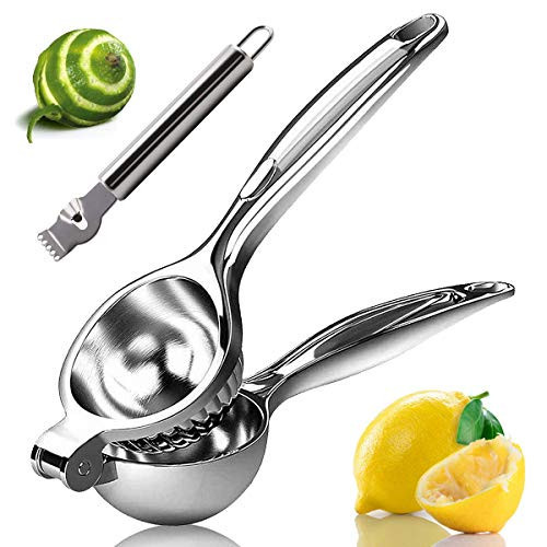 Monkkino Lemon Squeezer, Lemon Squeezer Juicer, Citrus Juicer Handheld, Metal Lemon Hand Press, Lime Squeezer Bar Tool, Manual Citrus Press w/Stainless Steel Zester | Amazon (US)
