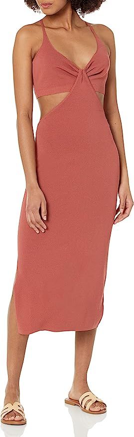 The Drop Women's Zuri Fitted Cut-out One Shoulder Maxi Sweater Dress | Amazon (US)