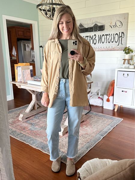 Casual Fall Transition Outfit Of The Day! You need this button down for those cool Dr’s offices! 🤣 #casualootd #casualstyle #momstyle #comfyclothes 


#LTKSeasonal #LTKstyletip #LTKover40