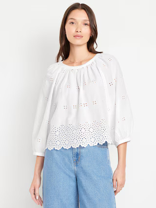 Perforated Cropped Top | Old Navy (US)