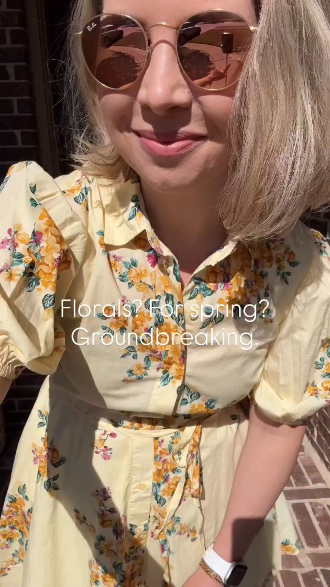 I know Miranda Priestly, but this floral is gorgeous 💛 I’m wearing a size small and it fits true to size. It also comes in a maxi length if you want a longer version.

#over40fashion #floraldress #workingmomstyle #modernmom #millenialmom
Spring dress, Easter dress 

#LTKOver40 #LTKWorkwear #LTKSeasonal