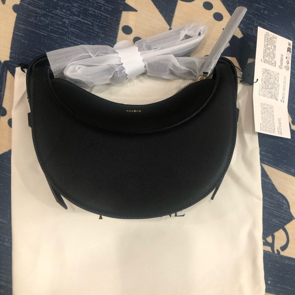Polene Numero Dix Textured Black Handbag | Poshmark