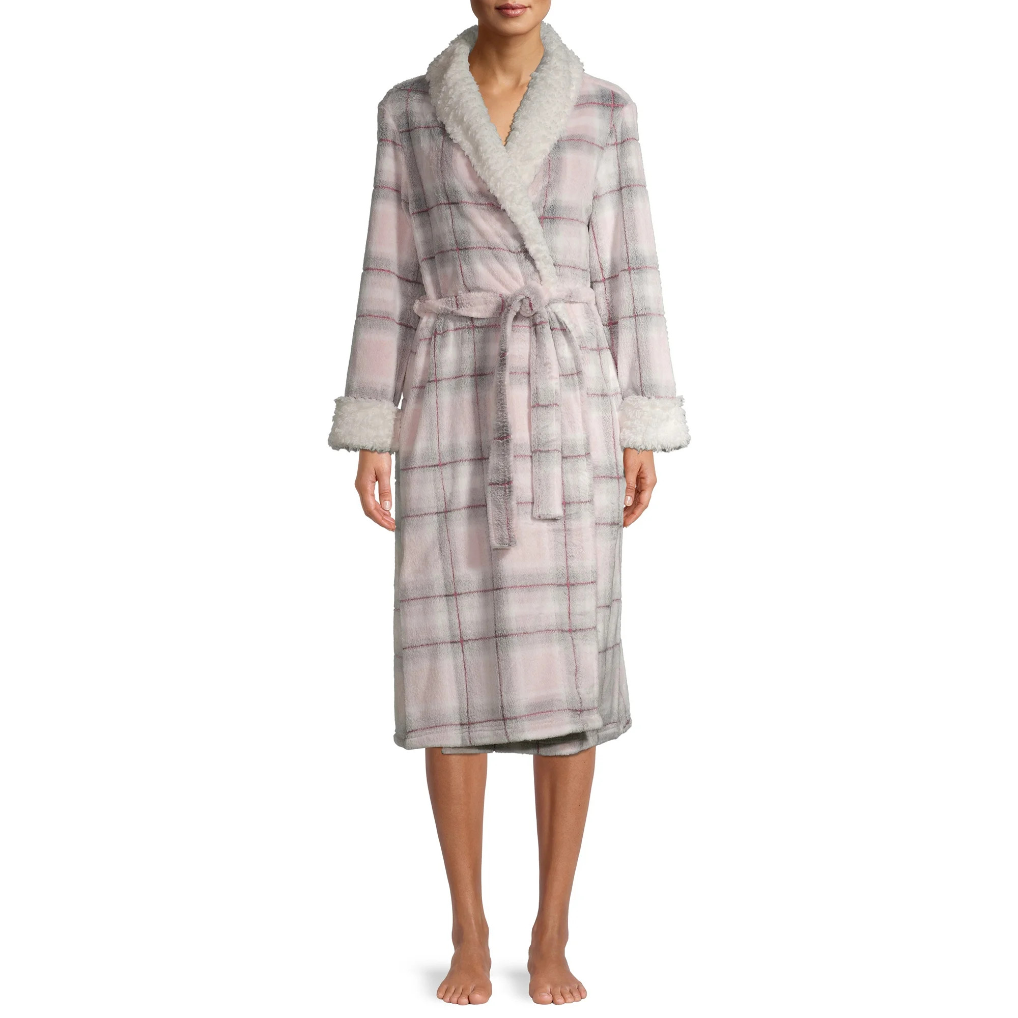 Secret Treasures Women's and Women’s Plus Superminky Robe | Walmart (US)