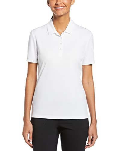 Callaway Women's Tournament Short Sleeve Golf Polo Shirt, Added Stretch, Moisture-Wicking, Sun ProtectionBright White, Large | Amazon (US)