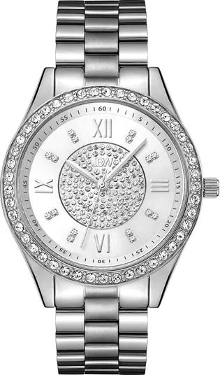 Women's Mondrian Stainless Steel Diamond Watch, 37mm - 0.16 ctw | Nordstrom