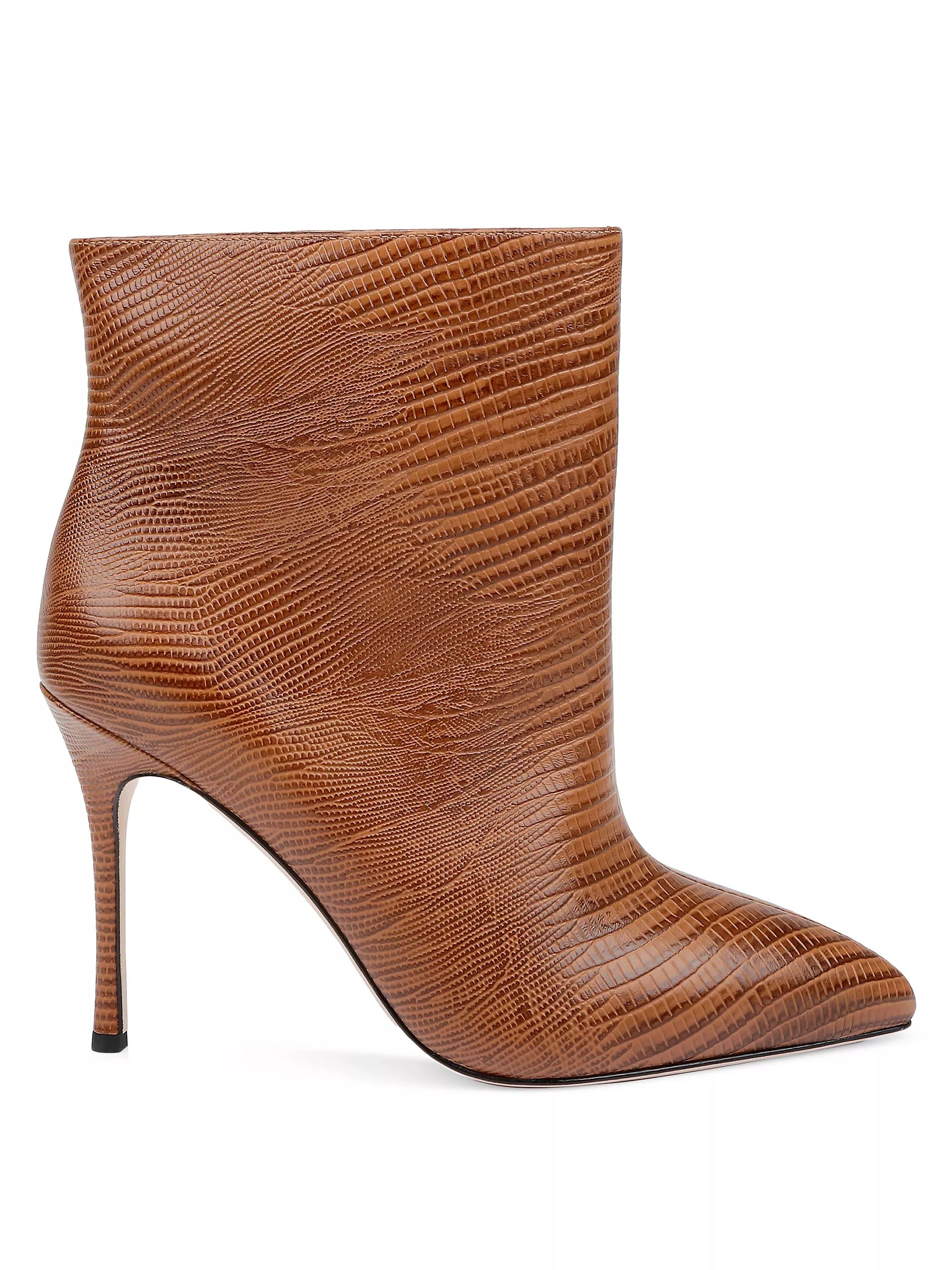 Mariette Embossed Leather Booties | Saks Fifth Avenue