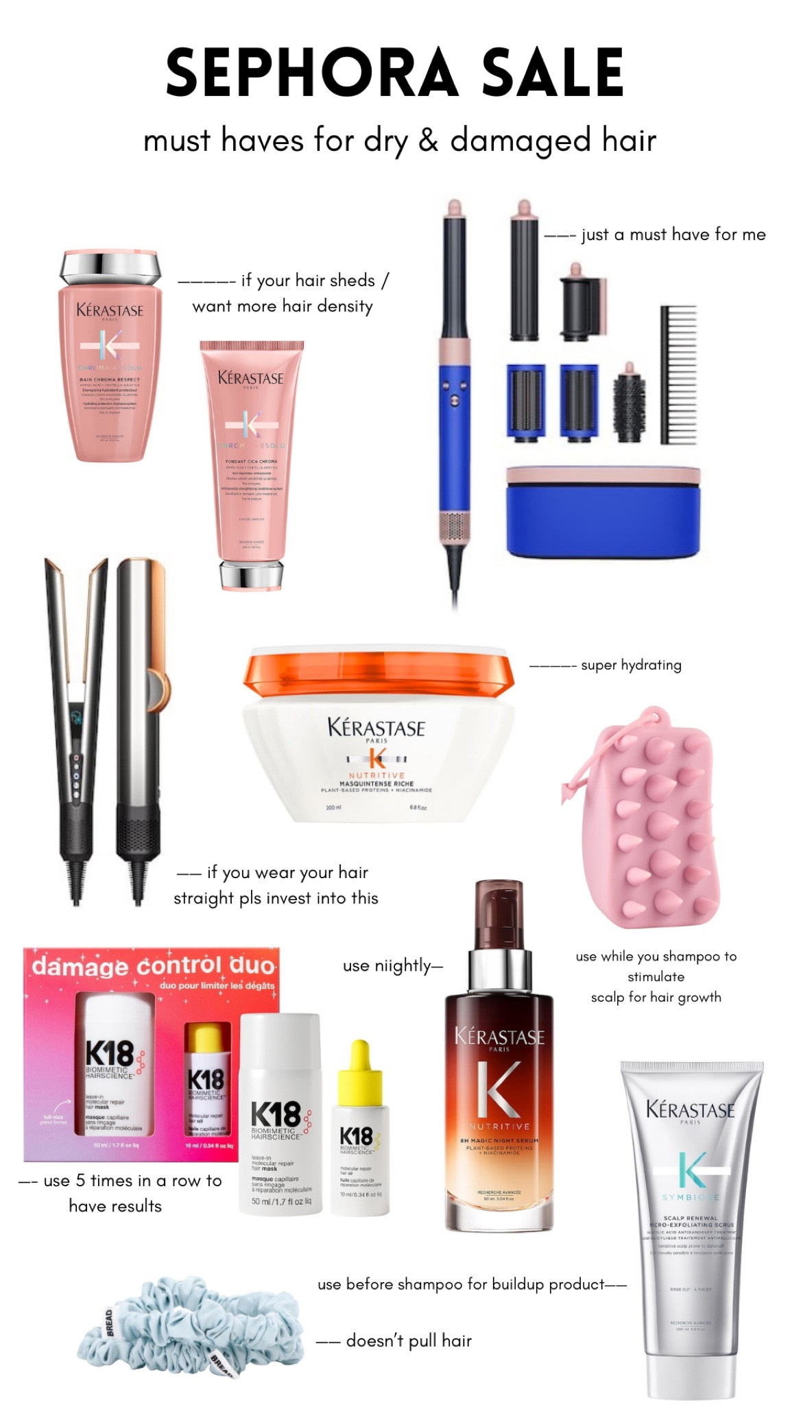 sephora sale for dry & damaged hair 

#LTKHoliday #LTKHolidaySale