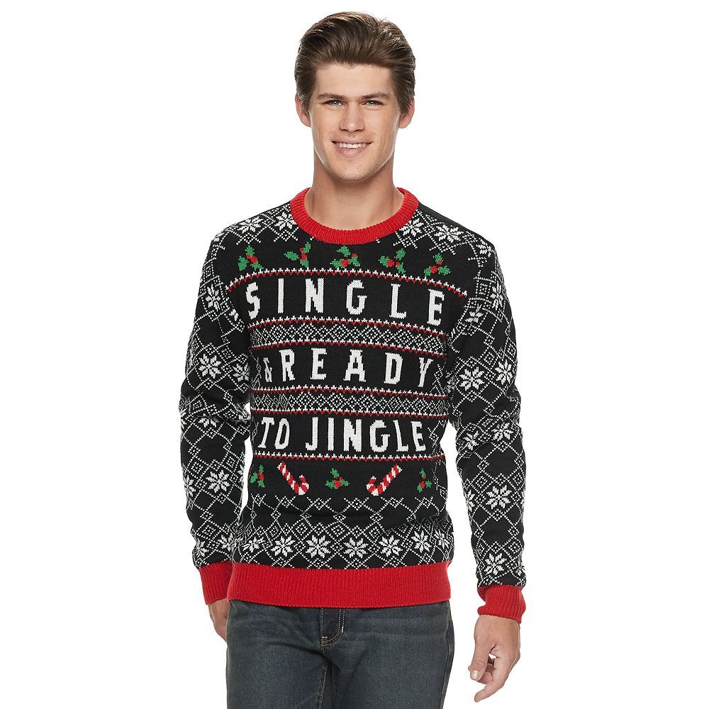 Men's "Single & Ready To Jingle" Christmas Sweater | Kohl's