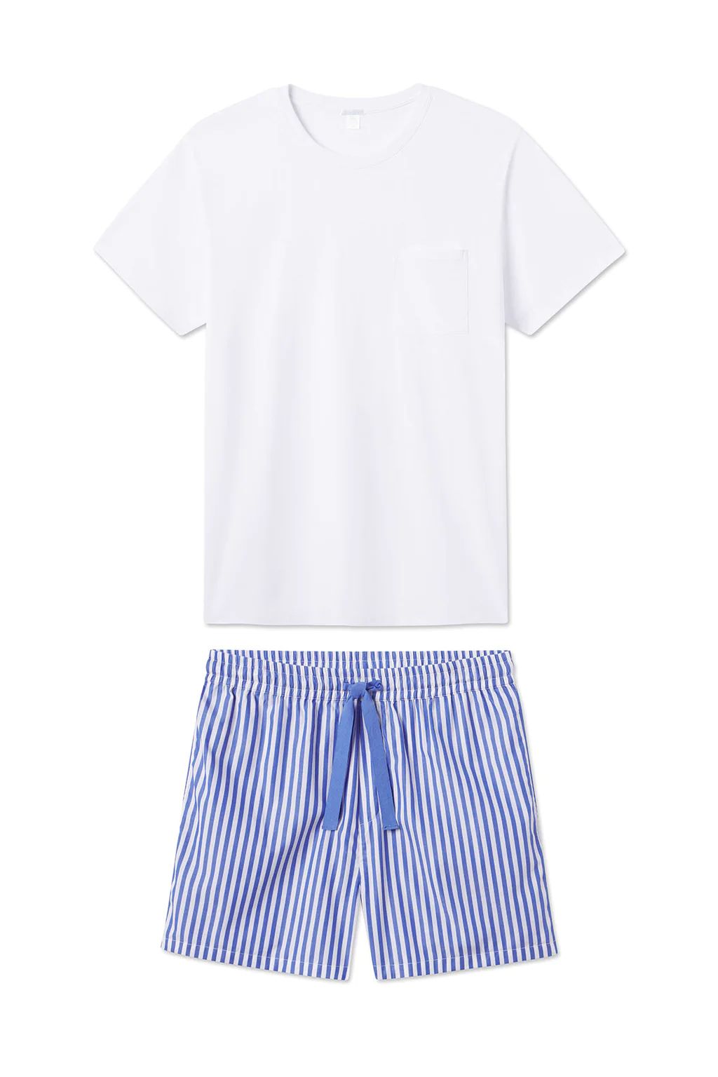 Men's Boxer Shorts Set in Cobalt Stripe | Lake Pajamas