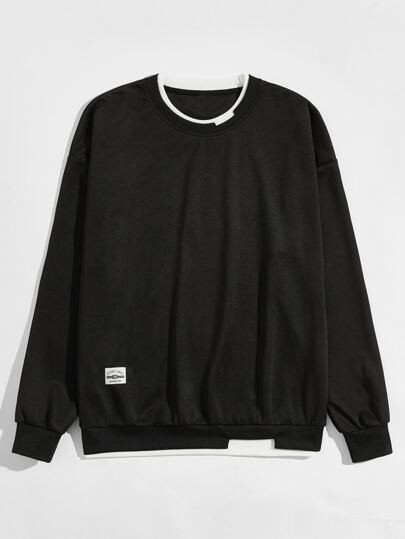 Guys Crew Neck  Sweatshirt | ROMWE