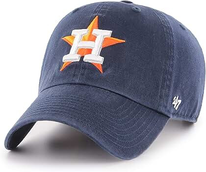 MLB Houston Astros '47 Brand Clean Up Adjustable Hat, One Size | Amazon (US)