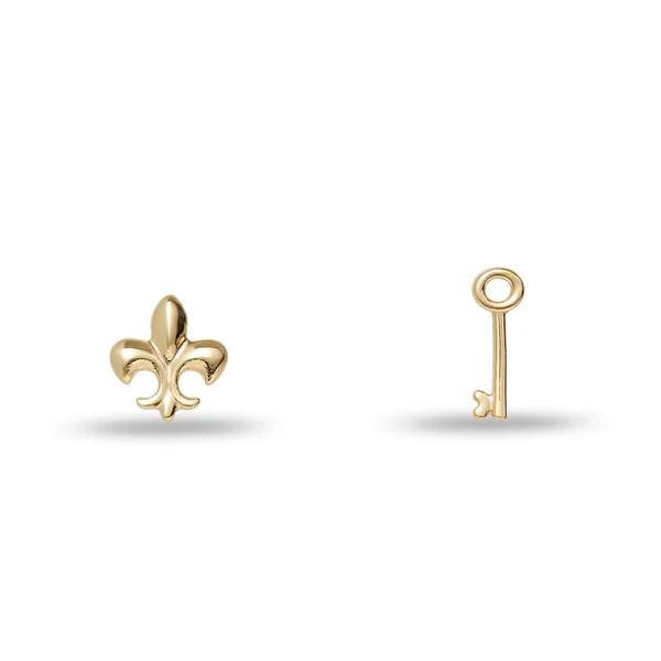 GOLD KAPPA KAPPA GAMMA STUD EARRINGS | LELE SADOUGHI