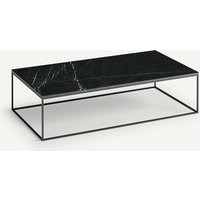 Mahaut Black Metal & Marble Rectangular Coffee Table | La Redoute (UK)