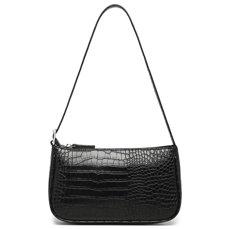 Small Purse for Women, Adjustable Shoulder Bags Crocodile Pattern Clutch Purse with Zipper Closur... | Amazon (US)