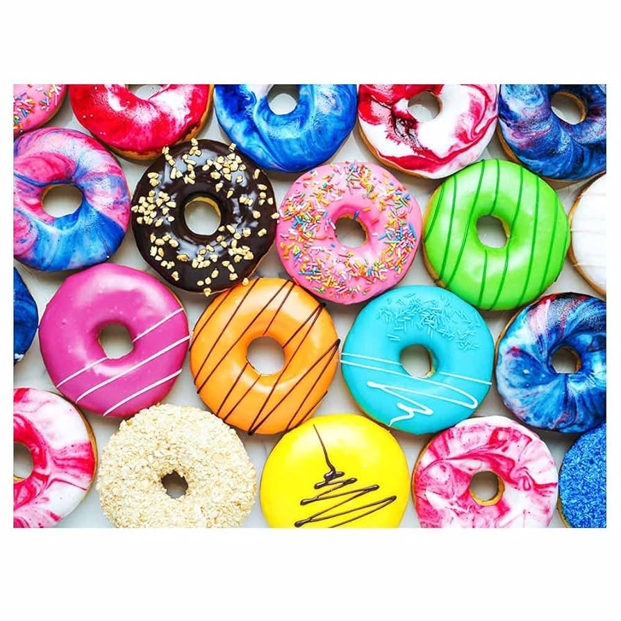 500 Pieces Jigsaw Puzzles Donuts for Adults and Teens and Kids Family Happy Gift Idea New | Amazon (US)