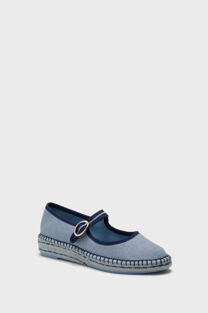 Blue Chambray Jamie Espadrille Flats | Tuckernuck (US)