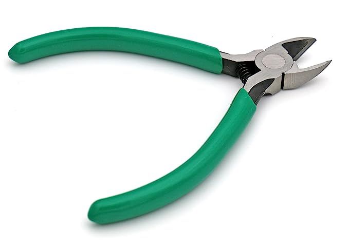 iExcell 4.5" Side Cutter Diagonal Wire Cutting Pliers Nippers Repair Tool, Green, Chrome-Vanadium... | Amazon (US)