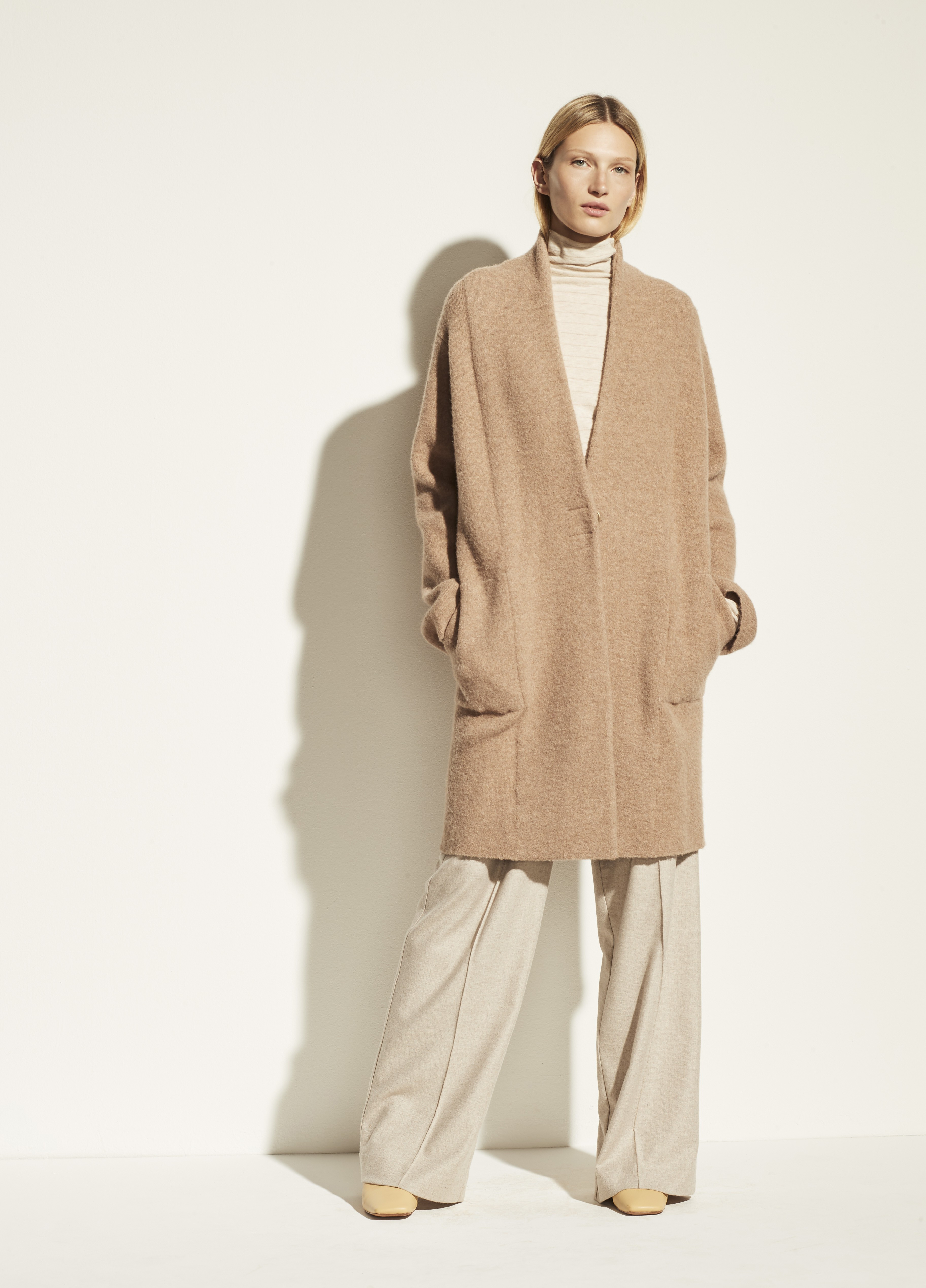 Collarless Cardigan Coat | Vince LLC