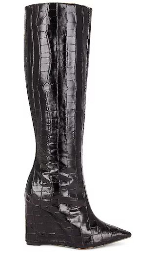 Aysa Up Boot in Black | Revolve Clothing (Global)